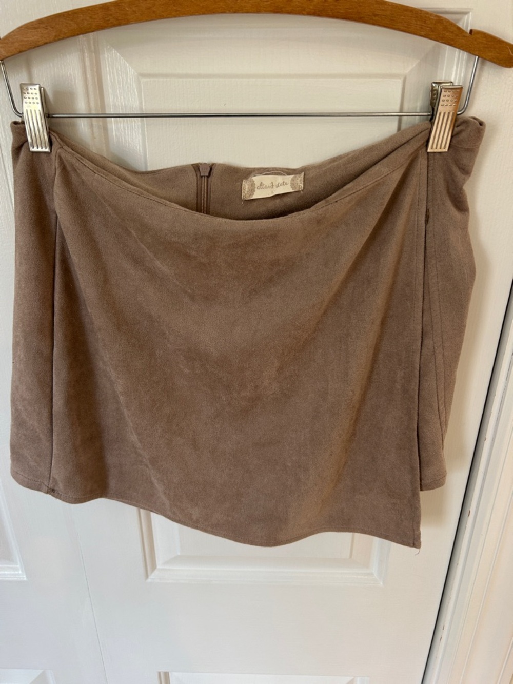 Altar’d state Taupe Suede Mini Skirt